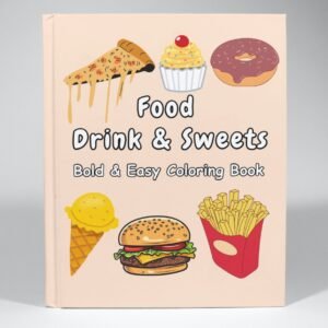 Food & Snacks Bold and Easy Coloring Book